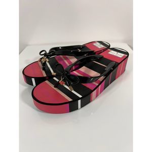 Kate Spade New York Rhett Wedge Sandals Rubber Thong Flip Flops Size 10M